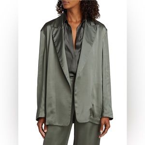 Vince Green Satin blazer Jacket size 8